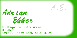 adrian ekker business card